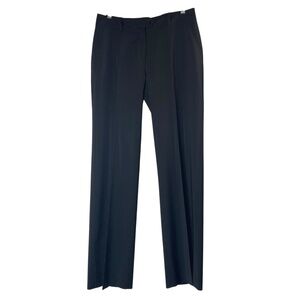 CHRISTIAN DIOR by John Galliano Black Wool Pants Made In Italy Straight Leg Sz 8